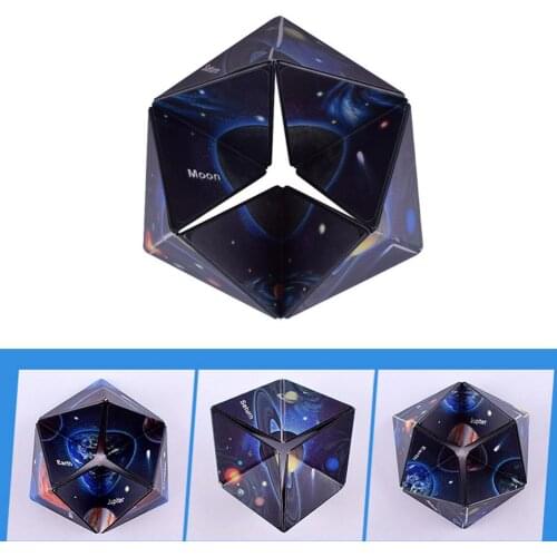 Creative Novelty Infinity Flip Magic Cube Children Adult Unlimited Shape Decompression Toy Infinity Cube Educational Toys