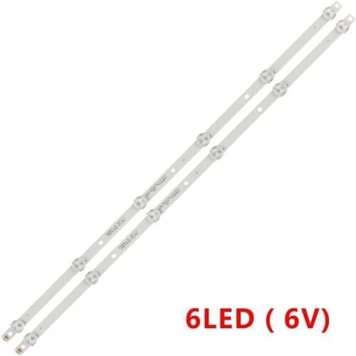 New 2pcs 6LED 583mm 6V LED backlight strip for TX-32ER250ZZ 4708-K32WDC-A2113N01 A1113N01 K320WDC2B K320WDC1 A2 K320WDC1176021