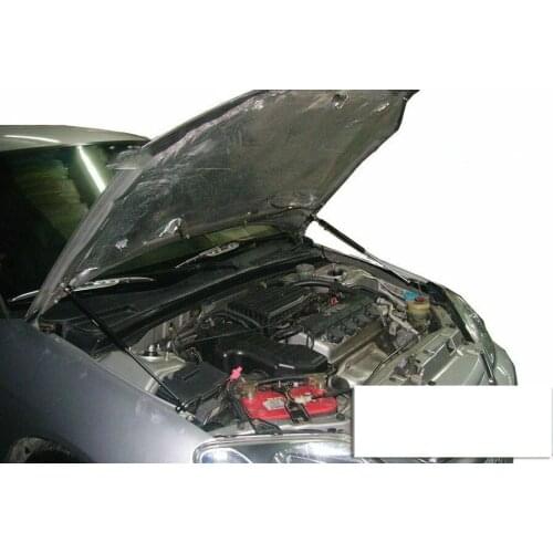Front Hood Bonnet Gas Struts Lift Support Shock Damper Carbon Fiber For 2001-2003 Honda Civic ES