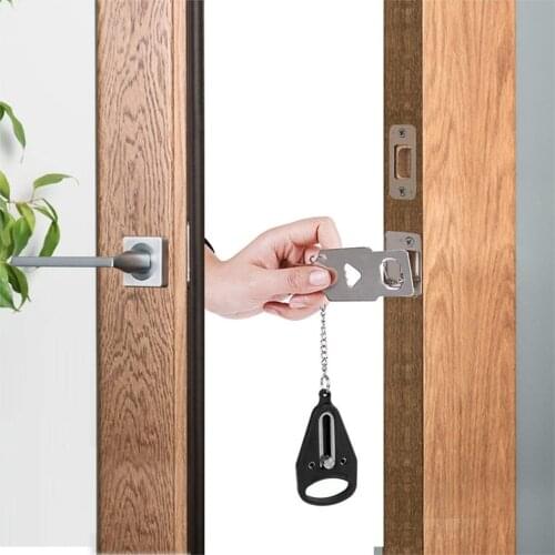 Portable Hotel Door Lock Travel Lock Childproof Door Lock Anti-Theft Lock For Security Home Safety Lock Door Hardware