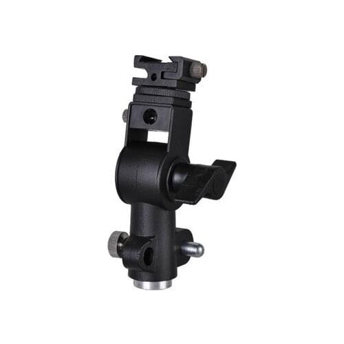 Swivel Light Stand Bracket D For Flash Shoe Umbrella Holder black