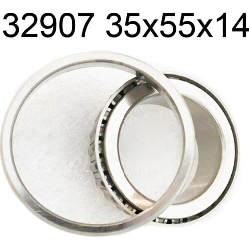 Quality Industrial 1pc 35X55X14 mm metric 32907 tapered roller bearing for 35mm linear shaft