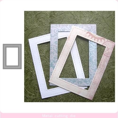 Rectangular Border Metal Cutting Dies for DIY Scrapbooking Photo Album Decorative Embossing Paper Card Crafts Die Cut 2019