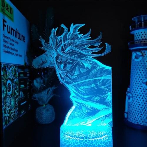 Anime Led Light My Hero Academia All Might 3D Lamp Manga Gadget Birthday Gift Kids Night Light Acrylic Rgb Colorful Night Light