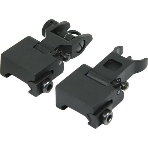 CNC machining high quality metal front and rear tactical folding sight group metal sight collimator gun accessories