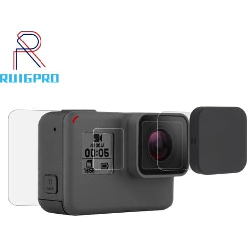 Tempered Glass Film LCD HD Screen Protector+Housing Lens Protector for GoPro HERO 7 6 5 Black Action Camera Accessories