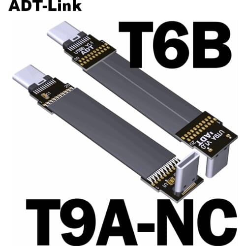 USBC 3A 20Gbps EMI Shielding Built-in USB Type-c Device To Extend Male/male Flat Cable Gen2x2 20G.bps