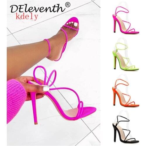 New pointed stiletto womens sandals explosion models large size womens shoes casual fashion sexy banquet womens high heels