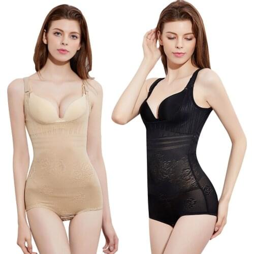 Women Seamless Firm Control Slimming Bodysuit Shapewear Faja Open Bust Briefs Slimmer Full Body Shaper Slim Waist Trainer Corset