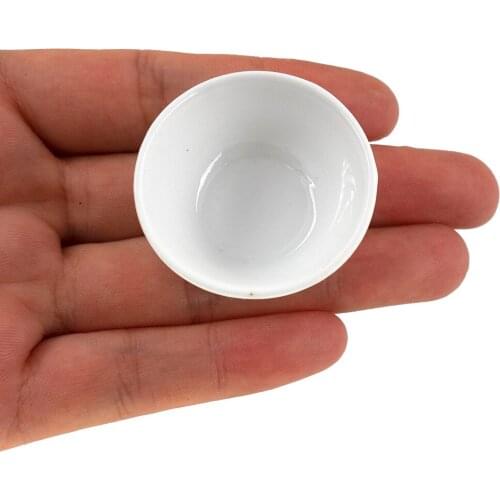 1Pcs 1/12 Doll House Miniature Ceramic Soup Plate Pot Simulation Kitchen Dish Model For Mini Decoration Dollhouse Accessories