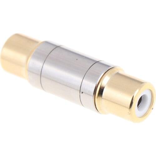 1 Piece RCA Connector Gold Plated Straight RCA Female Jack Adapter