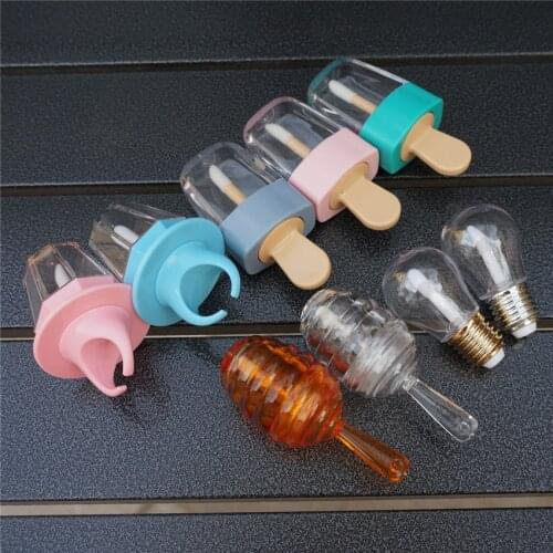 10pcs Empty Plastic Lipgloss Tube packing Container Mini Lip Gloss Bottles lip gloss packaging box lip balm containers