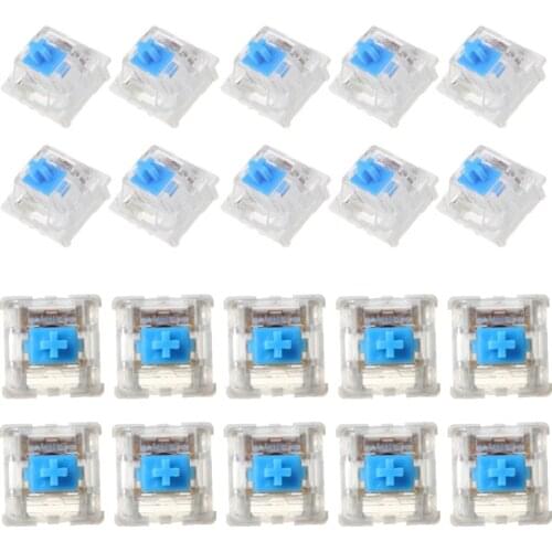 100% Brand New and High Quality 10Pcs 3 Pin Mechanical Keyboard Switch Blue for Cherry MX Keyboard Tester Kit