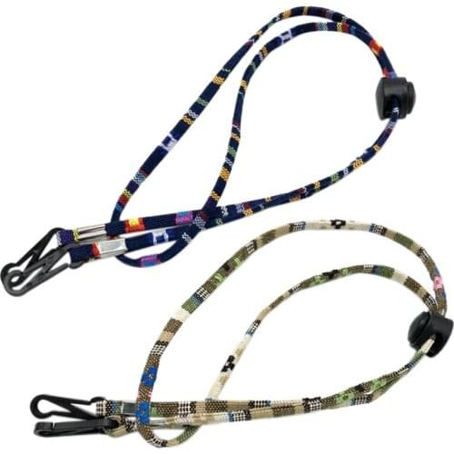 2 Pcs Adjustable Face Mask Hanging Rope Face Mask Lanyard Anti-Lost Disposable Mask Holder Ear Hanging Rope, No.3 & No.5