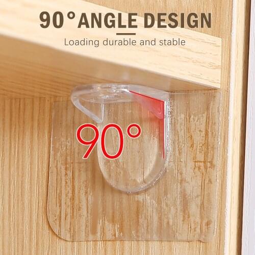 20Pcs Shelf Support Adhesive Pegs Plastic Closet Cabinet Shelf Support Clips Wall Hanger For Kitchen Bathroom Accessories