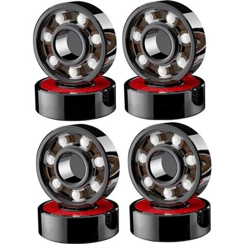 8 Pcs Ceramic Bearings High Speed Wear Resistant for Skate Skateboard Wheel