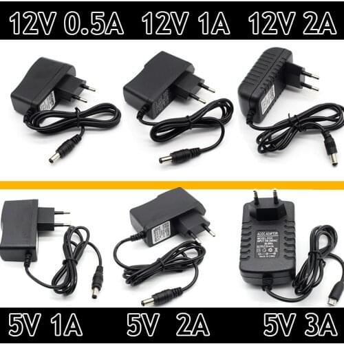 100-240V AC to DC Power Adapter Supply Charger adapter 5V 12V 1A 2A 3A 0.5A EU Plug 5.5mm x 2.5mm Plug Micro USB for Arduino