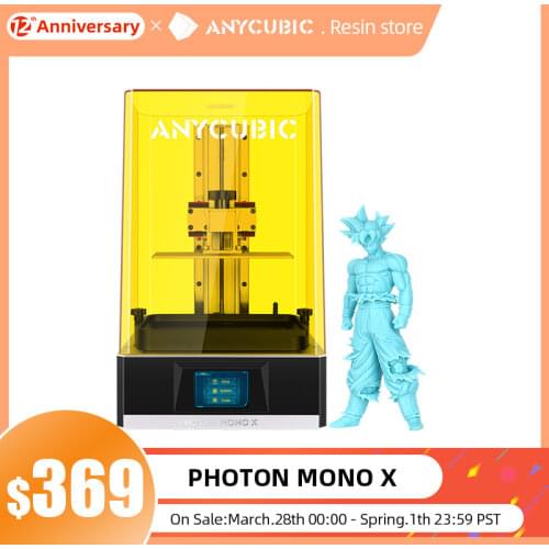 ANYCUBIC LCD 3d Printer Photon Mono X 192*120*245mm Volume with 8.9''4K Monochrome APP Remote Control UV Resin impresora 3d