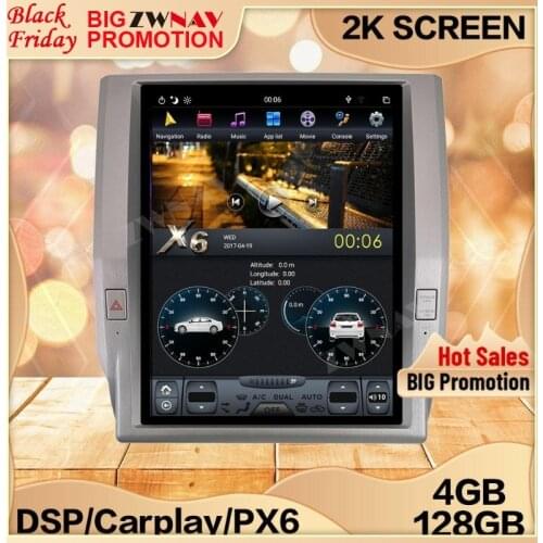 4+128G Tesla Screen For 2014 2015 2016 2017 Toyota Tundra Android Unit Car Multimedia Player GPS Audio Radio Stereo