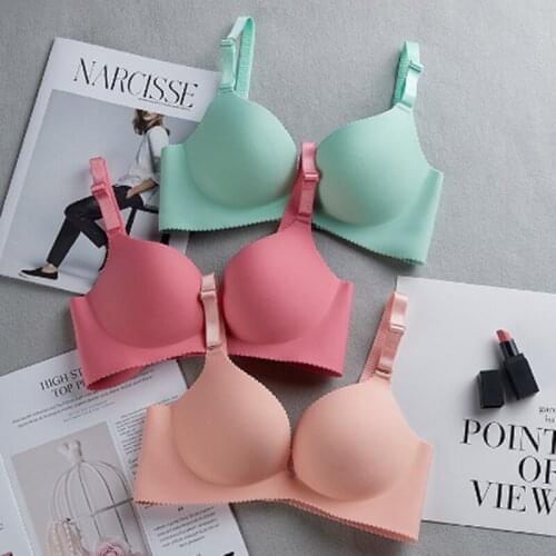 Seamless Bra Wire Free Brassiere Summer Thick Womens Underwear AB Cup Sexy Intimates Womens Lingerie Hot
