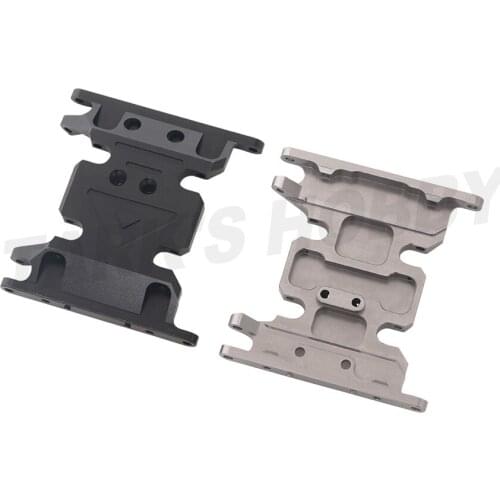 Aluminum Alloy Center Skid Plate Gearbox Base Mount for 1/10 RC Crawler Axal SCX10 90046 90047