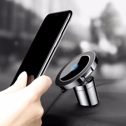 JXLCLYL Black car Mangetic Air Vent Mount Holder QI Wireless Charger Fast Charging