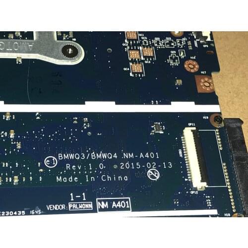 KEFU STOCK 100% NEW, BWMQ3/BMWQ4 NM-A401 LAPTOP MOTHERBOARD FOR LENOVO G51-35 NOTEBOOK, ONBOARD PROCESSOR A4