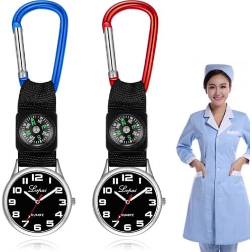 Nurse Quartz Pocket Watch Portable Casual Round Dial Gift for Outdoor Travel H9