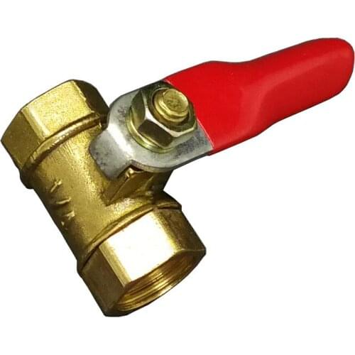 1/8'' 1/4'' 3/8'' 1/2'' BSP Female Thread Brass Mini Ball Valve Coupler Adapter Pipe Fitting Connector