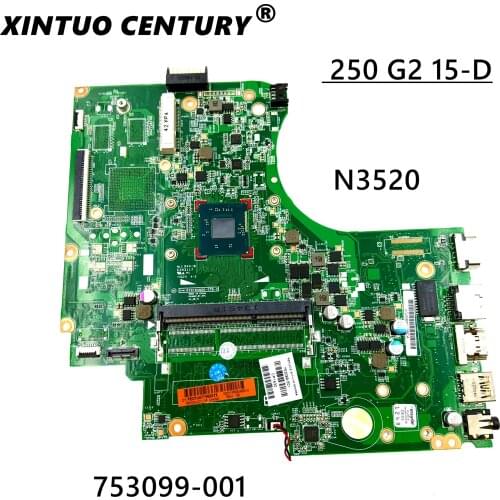 FOR HP 250 G2 15-D Motherboard N3520 753099-001 753099-501 753099-601 100% Tested working