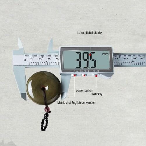Metal 150mm Stainless Steel Electronic Digital Vernier Caliper Micrometer Measuring Gauge Micrometer 6-Inch Electronic Caliper
