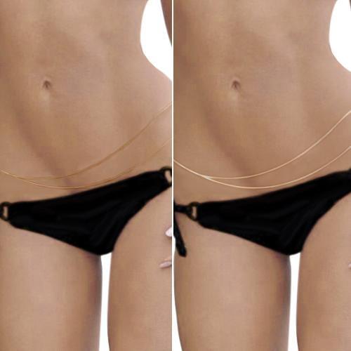 Fashion Women\s Double Layered Sexy Beach Bikini Waist Link Belly Body Chain