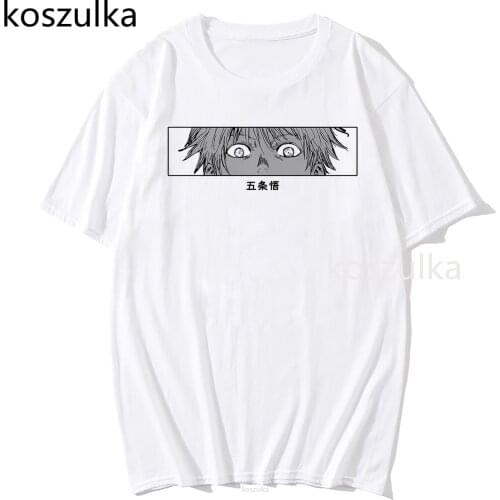 2021 New Japanese Anime Jujutsu Kaisen T Shirt Men Kawaii Summer Tops Yuji Itadori Graphic Tees Cool Cartoon Unisex T-shirt