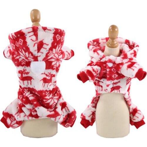 Pet Dog Clothes Christmas Costume Cute Cartoon Clothes For Small Dog Cloth Costume Dress Xmas apparel for Kitty Dogs