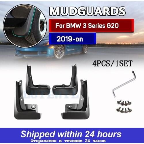 Full Set Mud Flaps For BMW 3 Series G20 G21 M Sport 2019 2020 Front Rear Mud Flap Splash Guards Mudguards Car Accessories