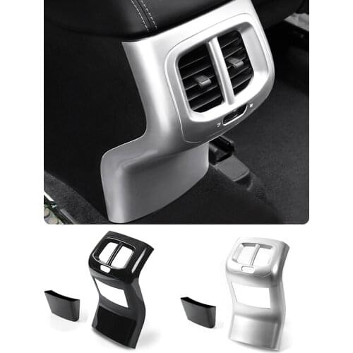 SHINEKA for Jeep Cherokee 14-16 ABS Armrest Rear Panel Decorative Cover Trim with Storage Box