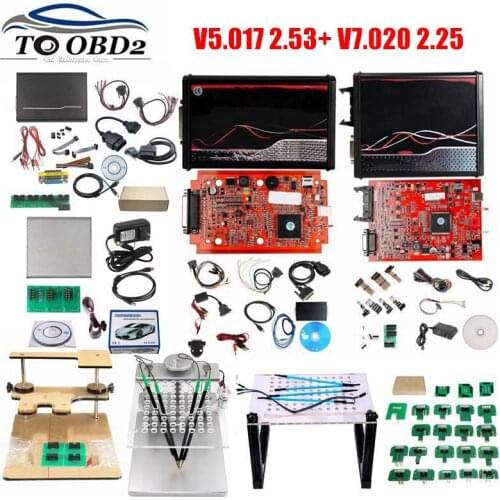 Full Set V7.020 2.25 V5.017 2.53 Red LED BDM Frame ECU Chip Tuning Tool BDM100 7.020 Master Online EU Version 22PCS BDM FRAME