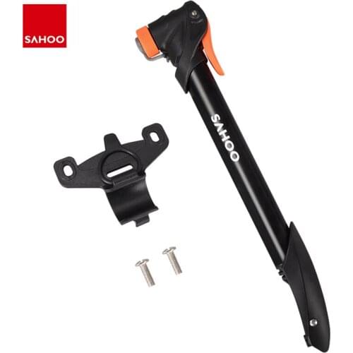 Sahoo 311381 Portable Cycling Bicycle Bike Mini Type Tire Air Pump Mountain and Road Dual Presta Schrader Valve Inflator