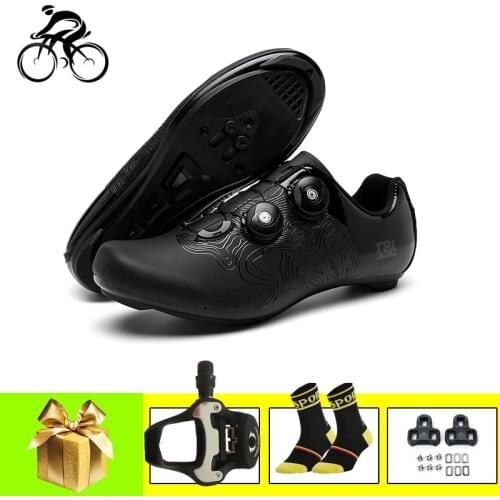 Professional Road Bike Shoes SPD-SL Pedals Breathable Bicycle Racing Self-Locking Shoes Outdoor Sport Sneaker Sapatilha Ciclismo