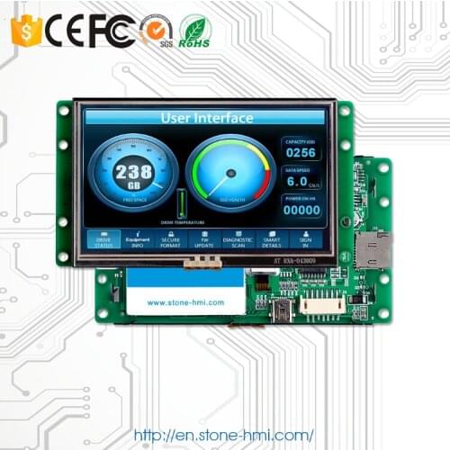 Industrial TFT Serial LCD Module 10.1 Inch Touch Screen Board With USB Interface