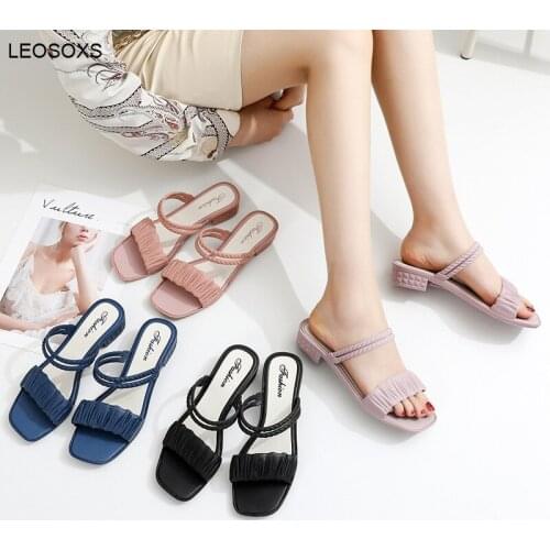 Summer Shoes For Women 2021 New Female Slope With Heavy-bottomed Sandals Fashion Women Slippers