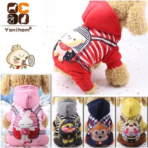 Dog Coats Jackets Winter Hoodie Cartoon Clothing for Small Dogs Cat Puppy Pet Dog Coats Hoodies Lovely Chihuahua Winter Clothes