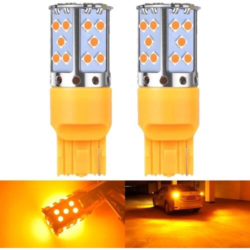2PCS S25 1156 BA15S P21W Canbus BAU15S PY21W T20 7440 W21W WY21W LED Bulbs 3030 Error Free Canbus for Turn Signal Lights Lamp