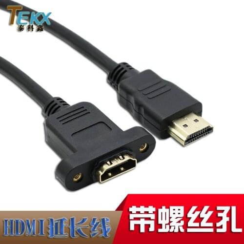 HDMI extender may be fixed with a screw hole 1.5m extension cable HDMI well with the mother ear 1.4