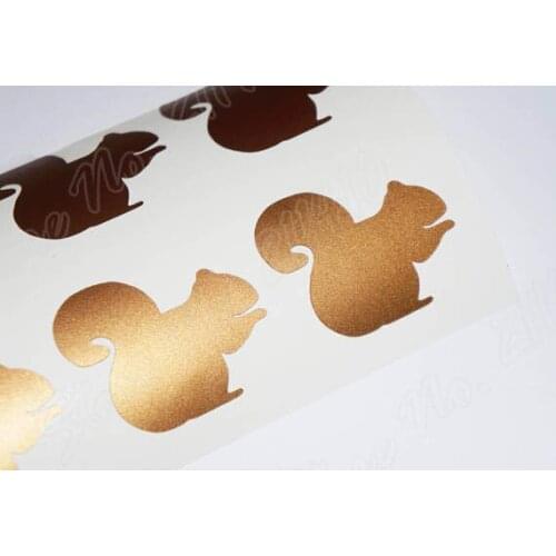 48 Squirrel Stickers DIY Decor Invitation Seals Envelope Seal Animal Decor Bachelorette Party Birthday Party B251