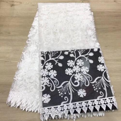 African Lace Fabric 2021 High Quality Lace French Nigeria Net Gown Wedding Dress Embroidery Fabric J35081