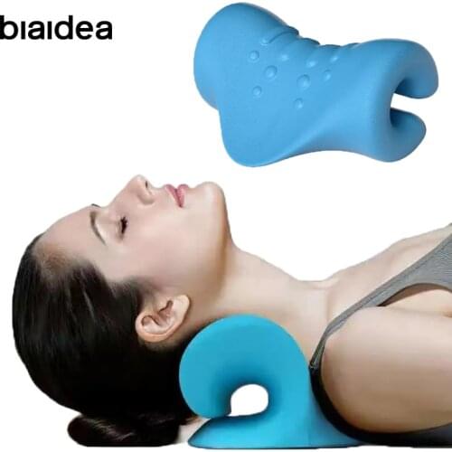 C-Rest Cervical Spine Stretching Gravity Muscle Relax Traction Neck and Shoulder Massage Pillow Pain Relief Chiropractic Correct