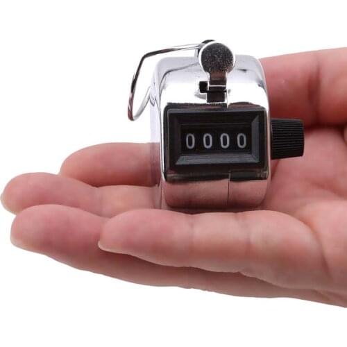 Digital Hand Tally Counter 4 Digit Number Count Hand Held Tally Counter Manual Counting Golf Palm Clicker Training Counter