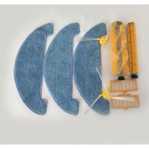 Part for Robot Vacuum Cleaner A590 ,Main Brush,Rubber Brush,Rubber Ring,Side Brush,HEPA Filter,Mop