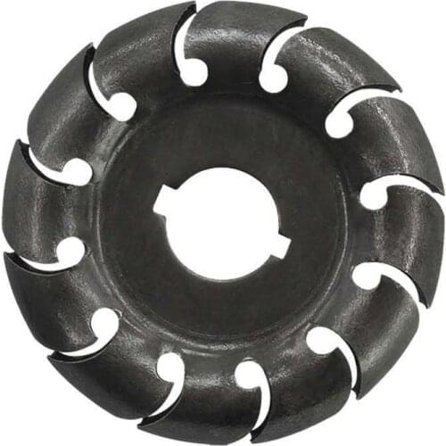 Manganese Steel 12 Teeth Wood Carving Disc Out Diameter 90mm Bore 22mm Abrasive Tools Multi-functional Woodworking Tool